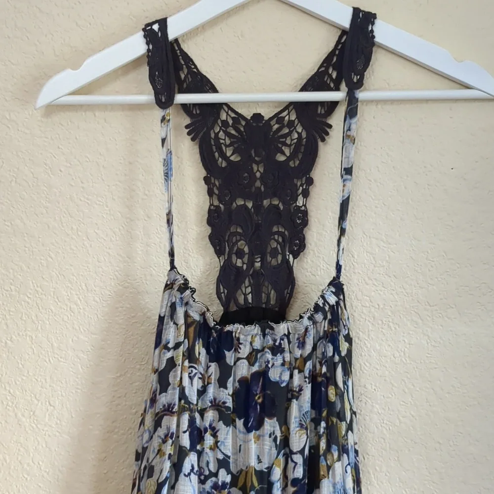 Anthropologie Lilka Lace Back Floral Dress XL - Picture 6 of 17
